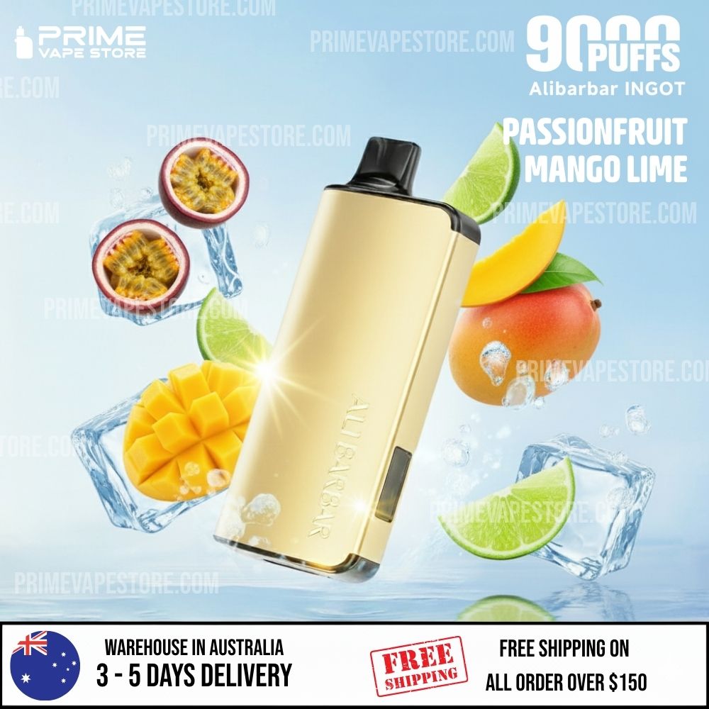 ALIBARBAR INGOT 9000 Puffs Passionfruit Mango Lime