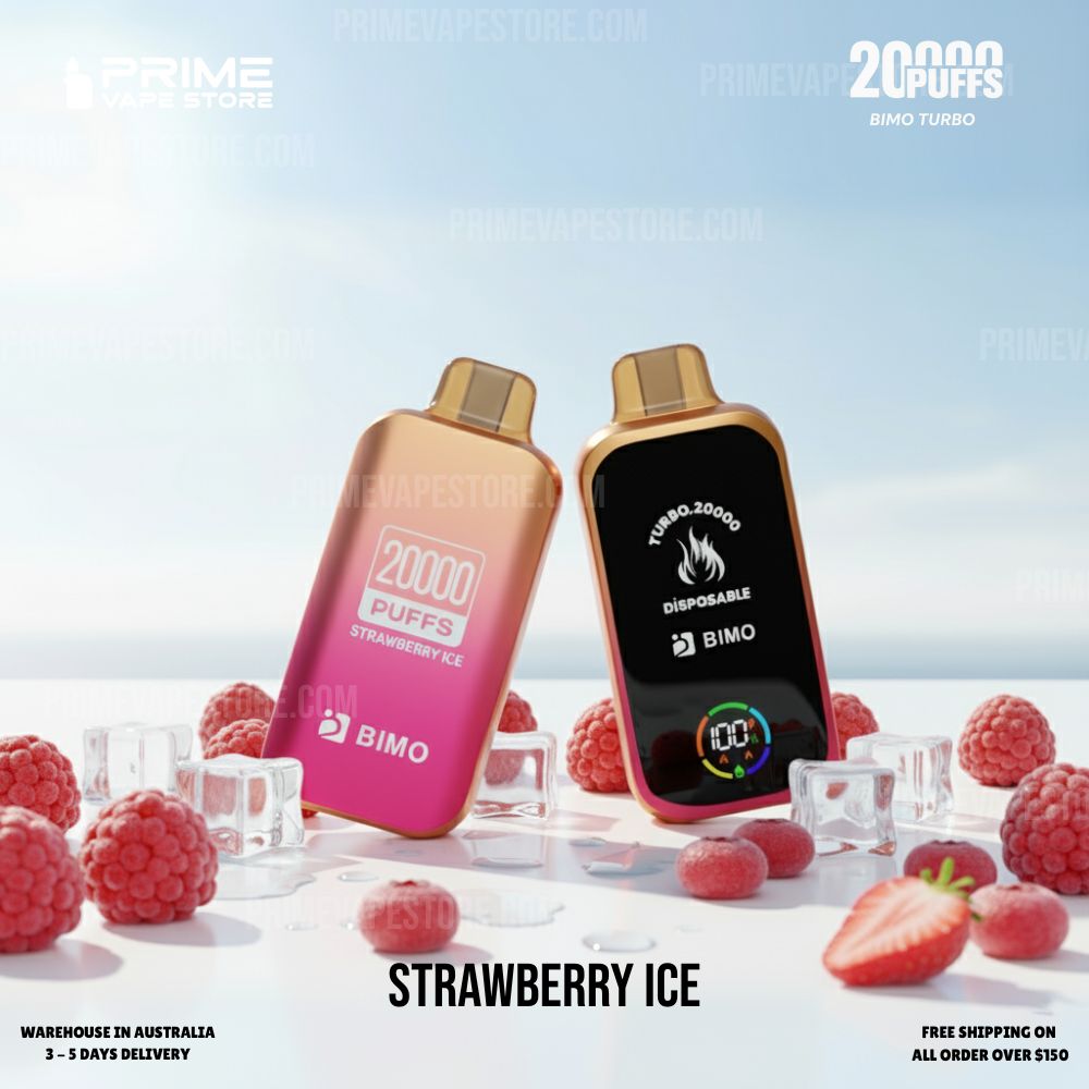 BIMO Turbo 20000 Puffs Strawberry Ice